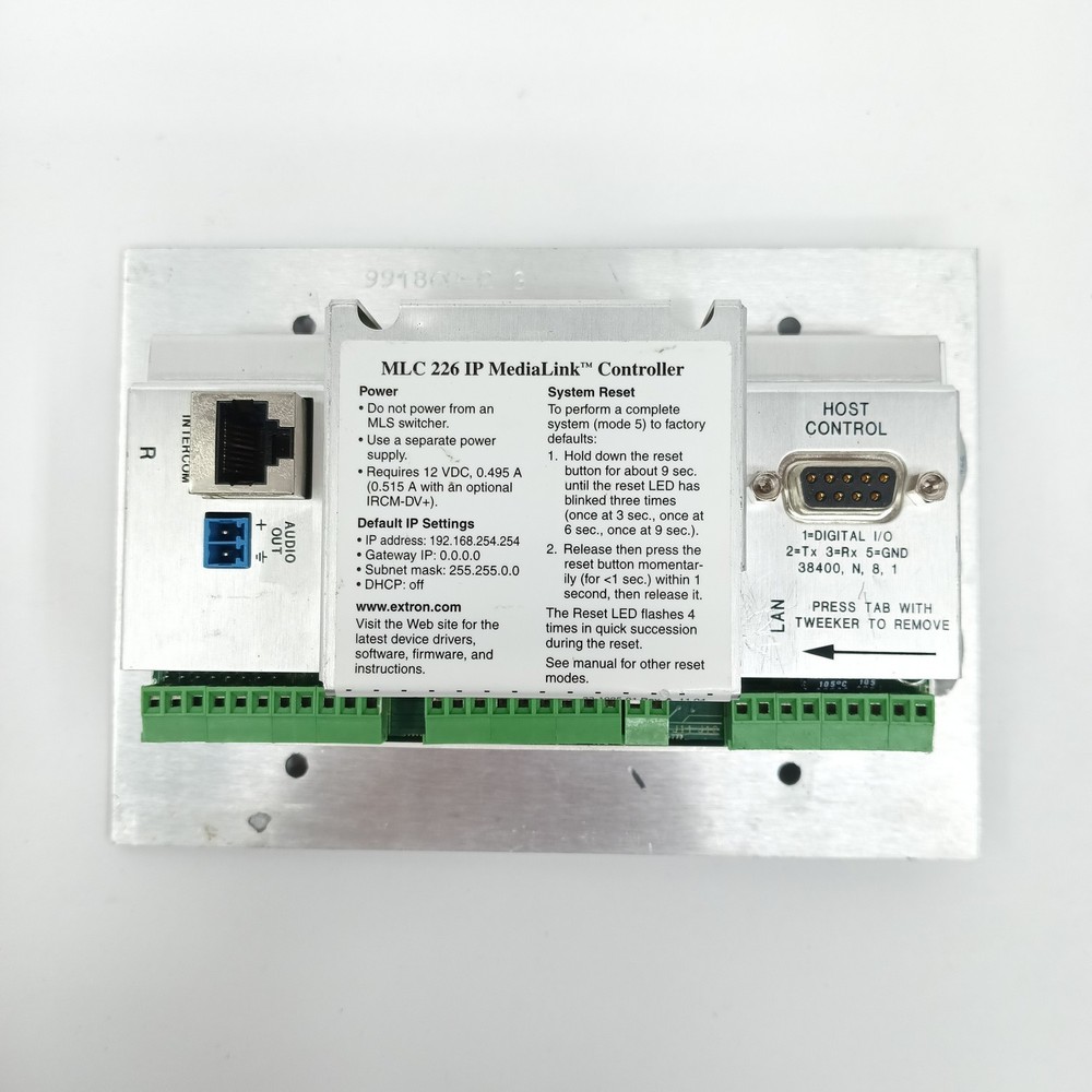 Extron MLC 226 IP MediaLink Controller