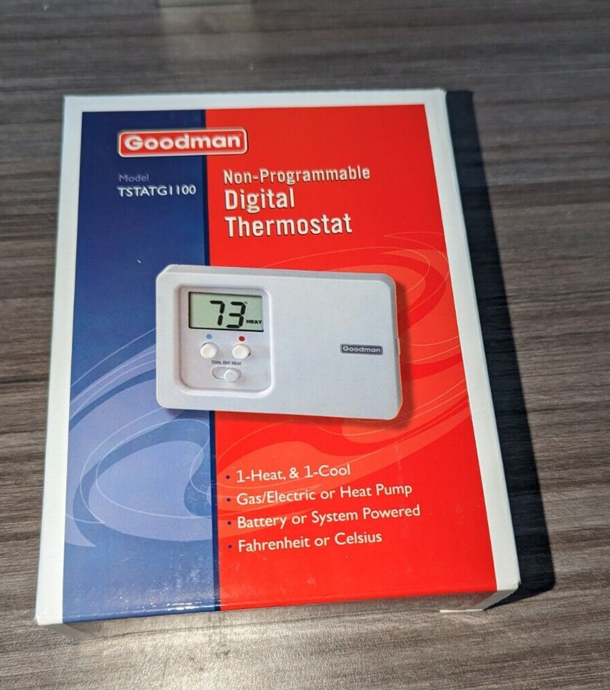 Goodman Digital Thermostat TSTATG1100 NON-PROGRAMMABLE