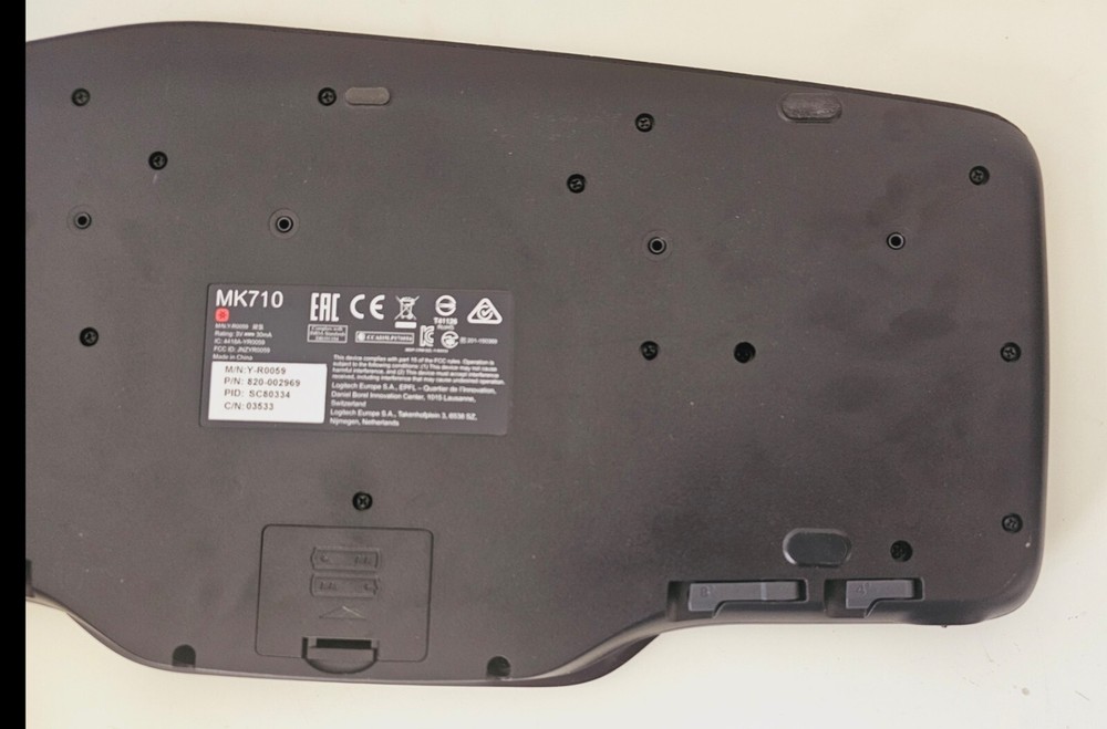 Logitech MK710 Wireless Keyboard Built-In LCD Status Dashboard (NO TRANSCEIVER)