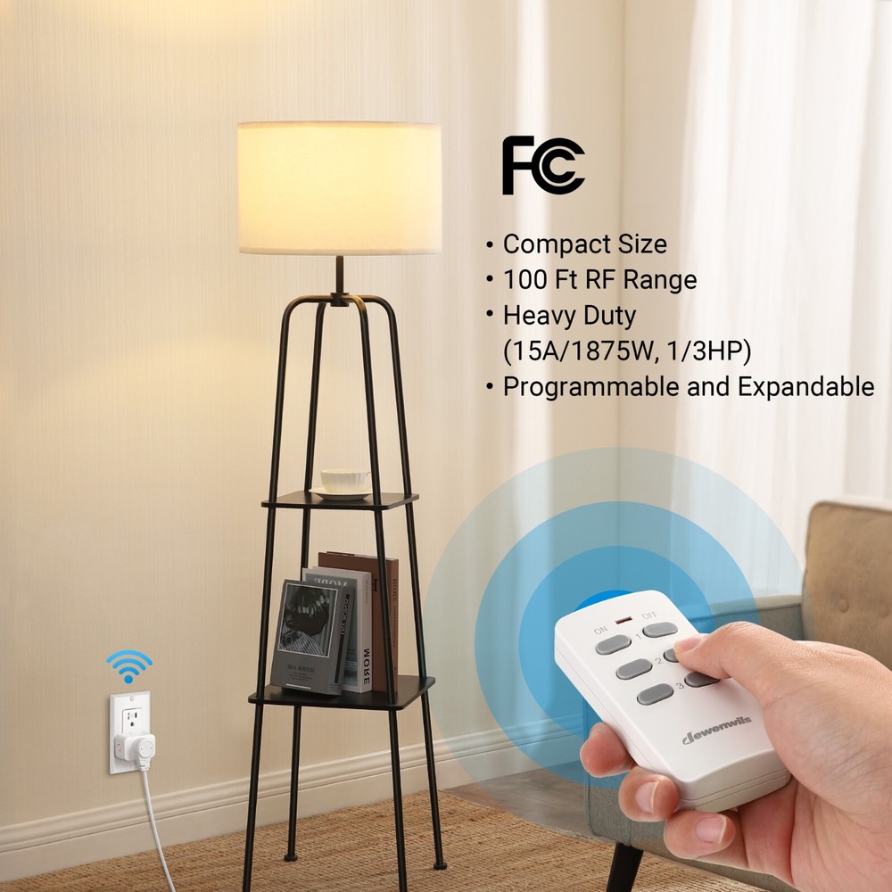 DEWENWILS Remote Control Outlet Electrical Outlet Switch, Wireless Remote Light