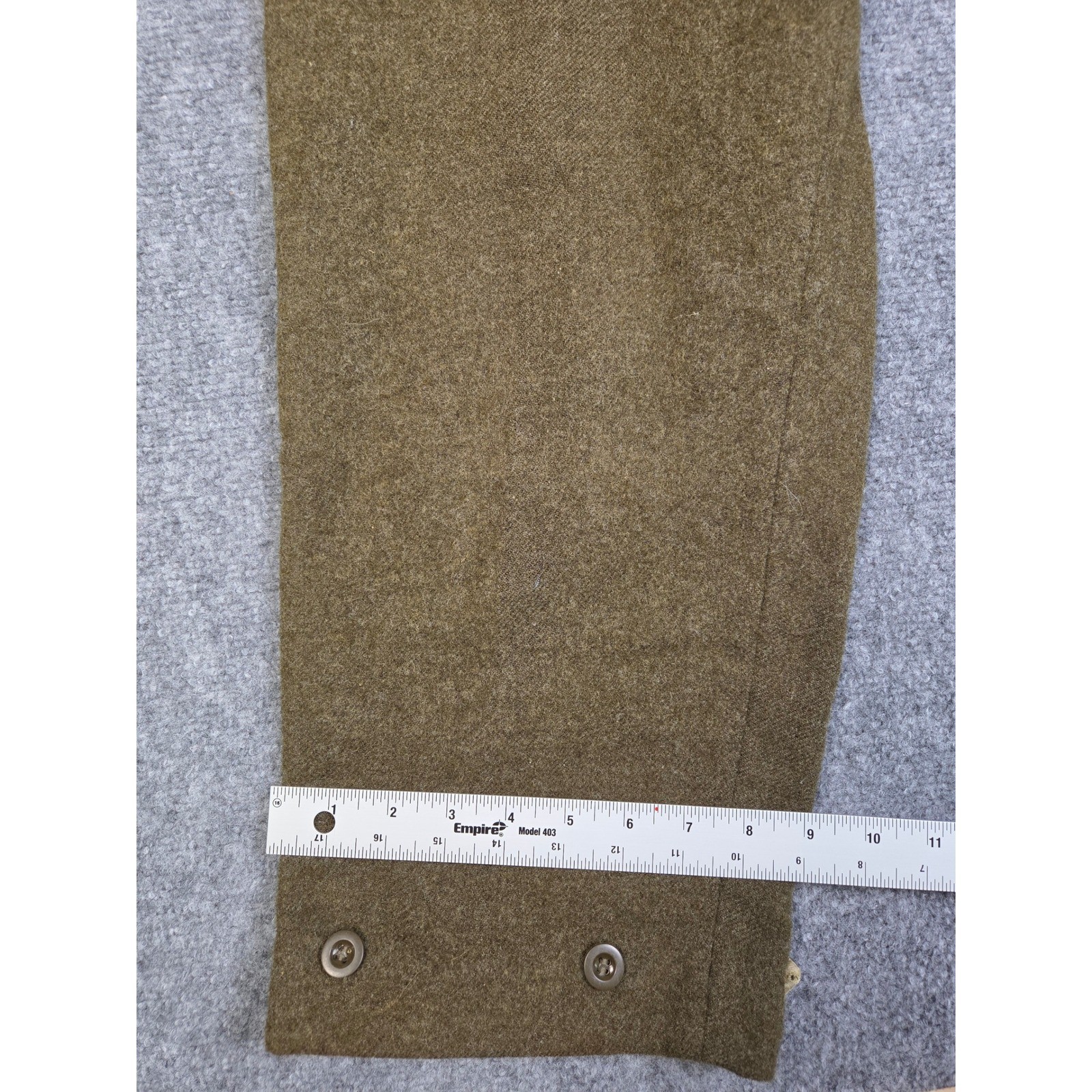 Vintage 1961 Bluvend Motecht Dutch Military Wool Pants Field Pants Brown 44