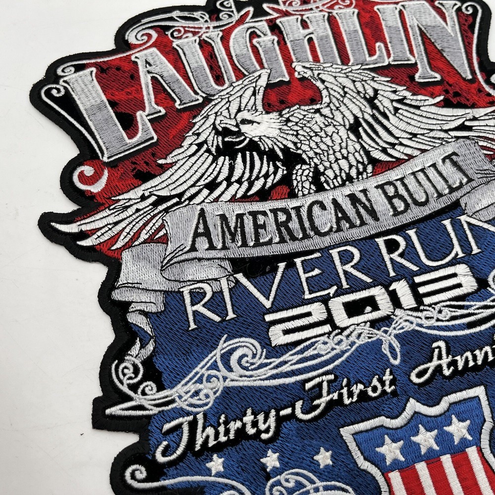 Harley Davidson Patch Laughlin River Run 2013 NOS American Built Eagle 11" x 9"