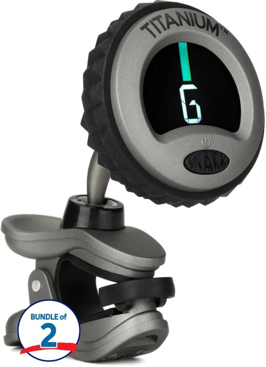 Snark ST-8 Titanium Super Tight Chromatic All-instrument Tuner (2 Pack)