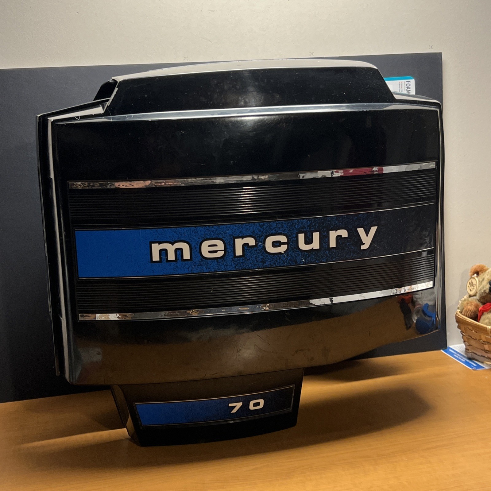 70 Hp Mercury Thunderbolt Outboard Motor Cowling & Flywheel Cover