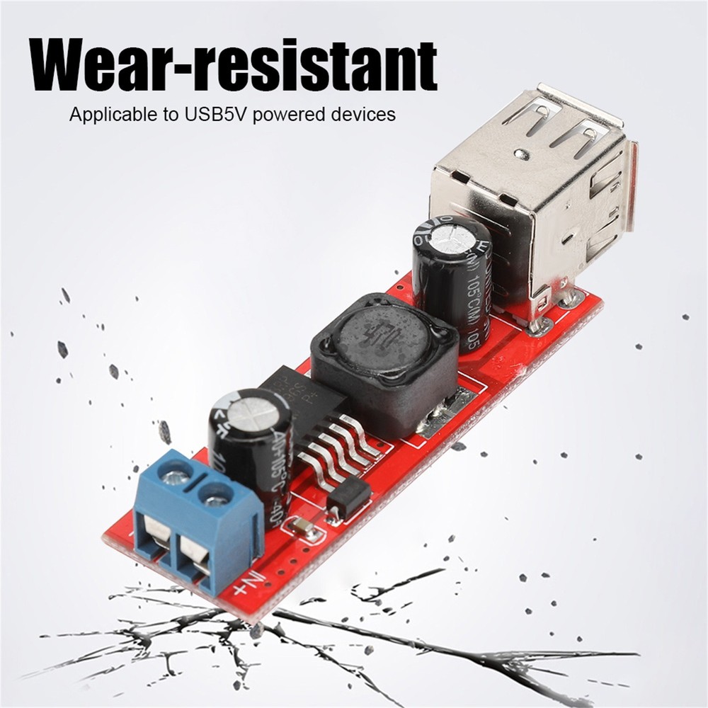 3A Step-Down Module Dual USB Output Vehicle Charging Output Module 5V/3A