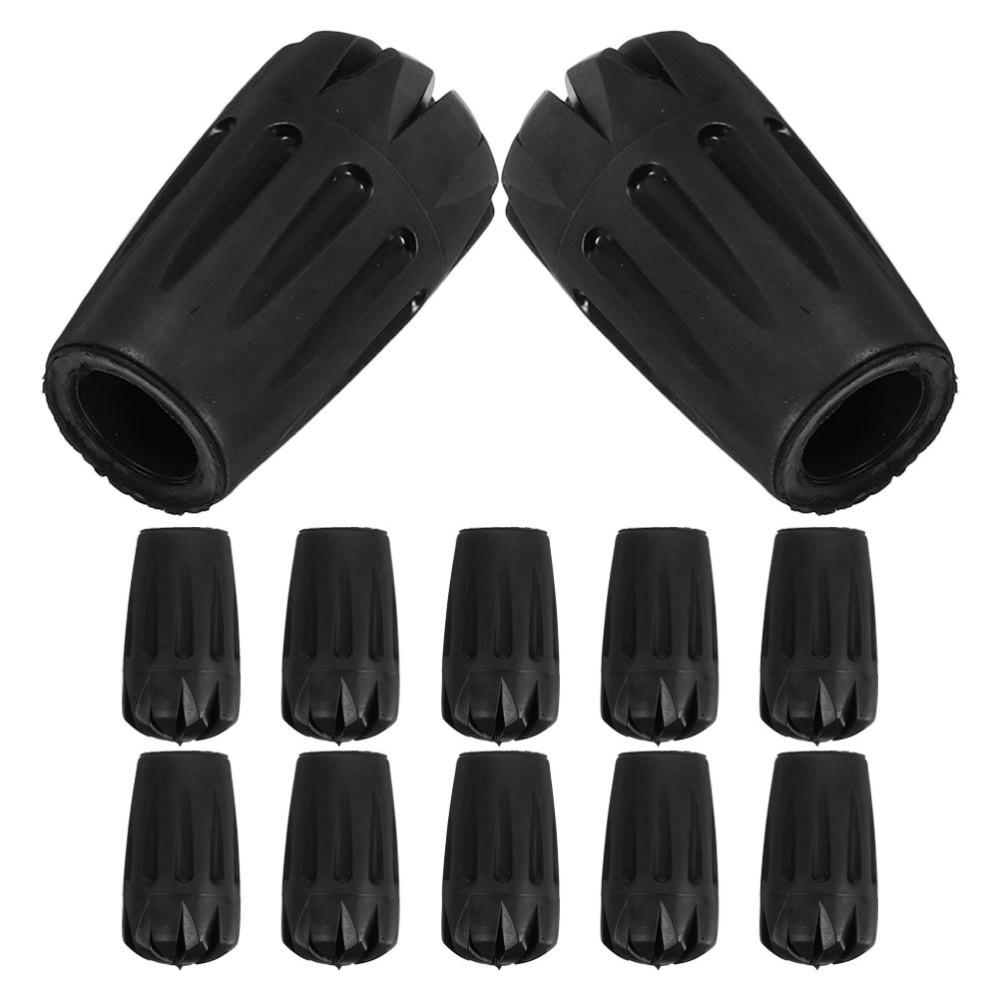 12 Pcs Hiking Walking Stick Tips Replacement Accessories for Sticks
