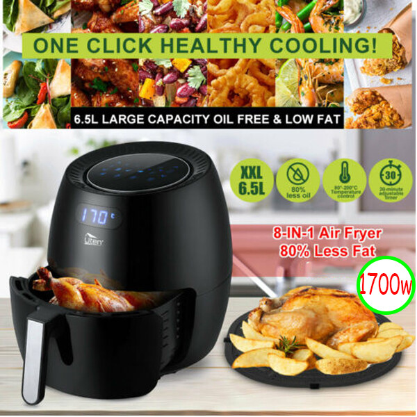 UTEN Large Air Fryer XXL 1700W 5.8QT/6.9QT Oven Hot Electric Air Fryer Cooker US