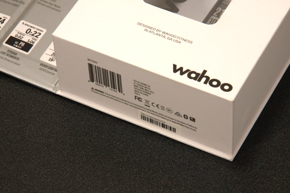 Wahoo Elemnt Bolt Empty Box and Quick Start Guide ONLY, NO GPS INCLUDED