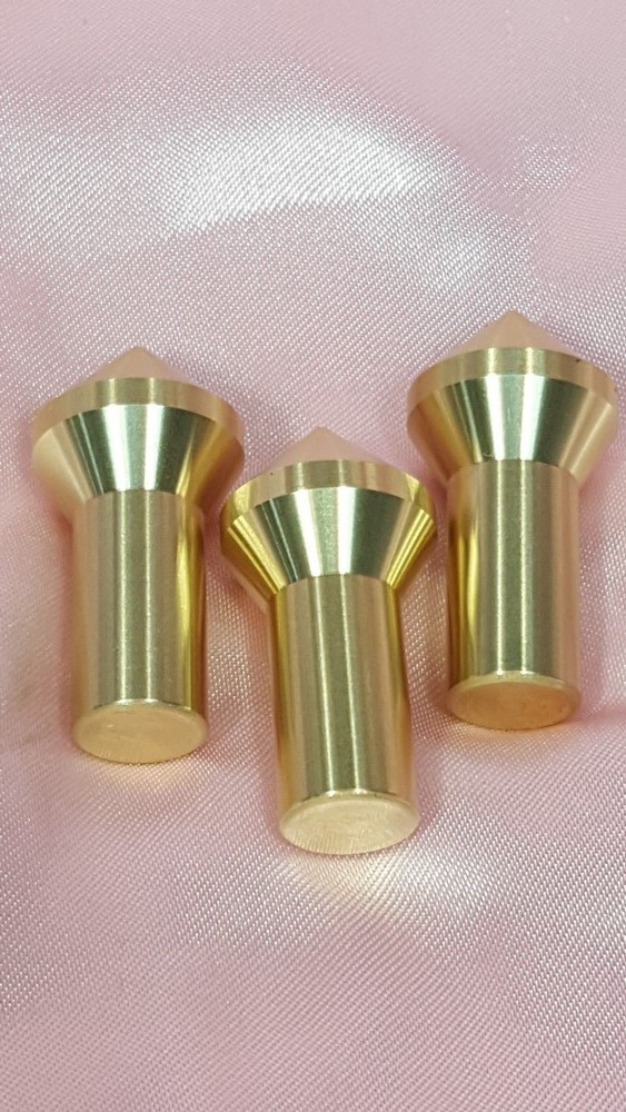 Gunsmith Tools - 3 Brass Muzzle Laps - Rifle Or Pistol Crowning - Lapping Crown