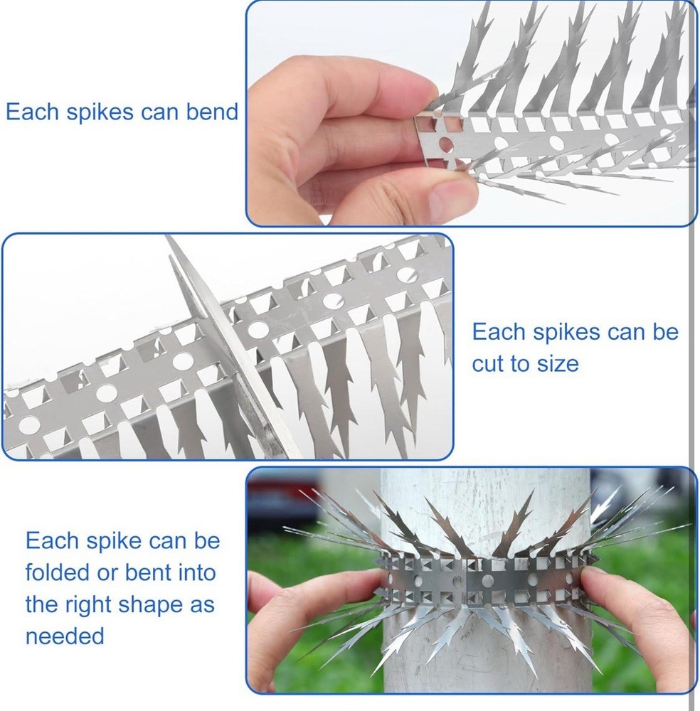 Bird Spikes Strips 60x1 Ft