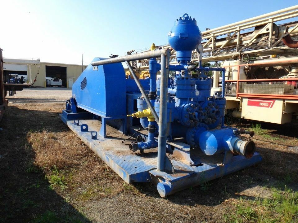 Skid Mounted National K500-A Duplex Mud Pump