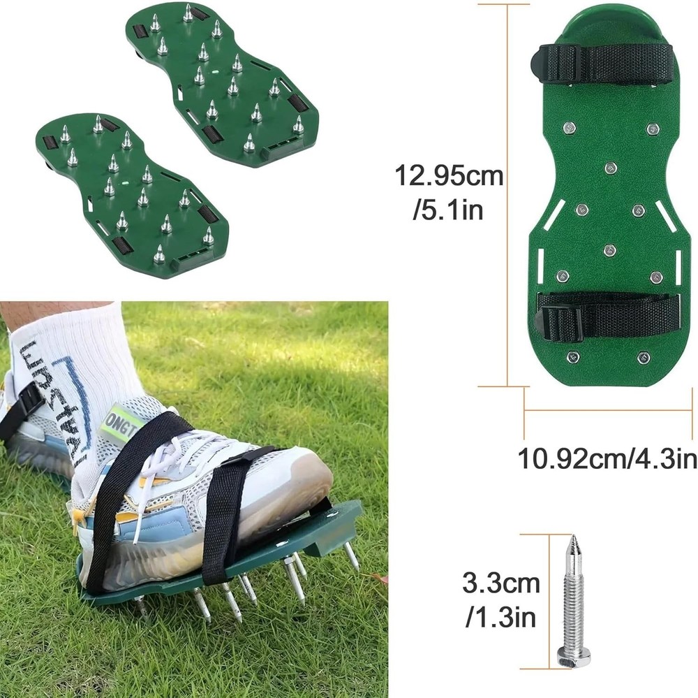 self leveling cement tool kit with spiked roller, extension pole, epoxy shoes
