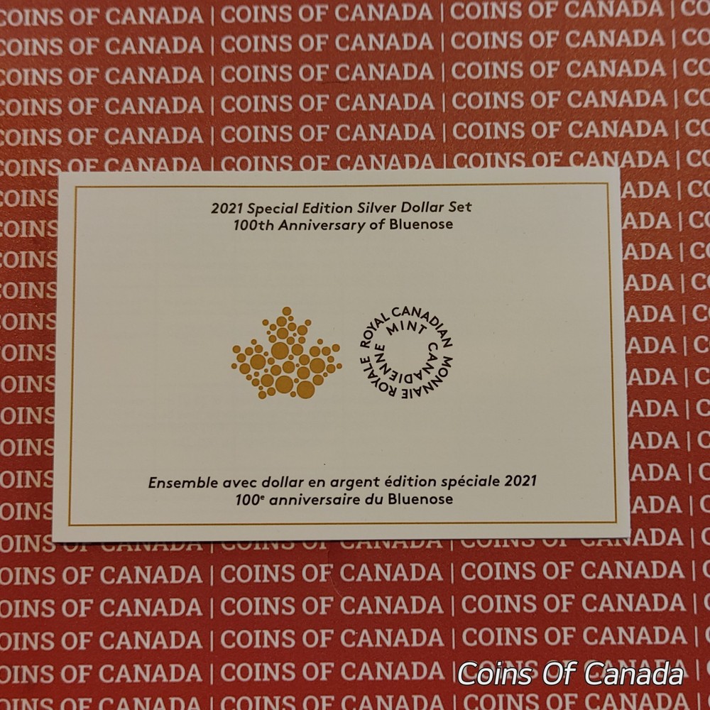 2021 Canada Special Edition Colored Silver Dollar Set - Bluenose #coinsofcanada