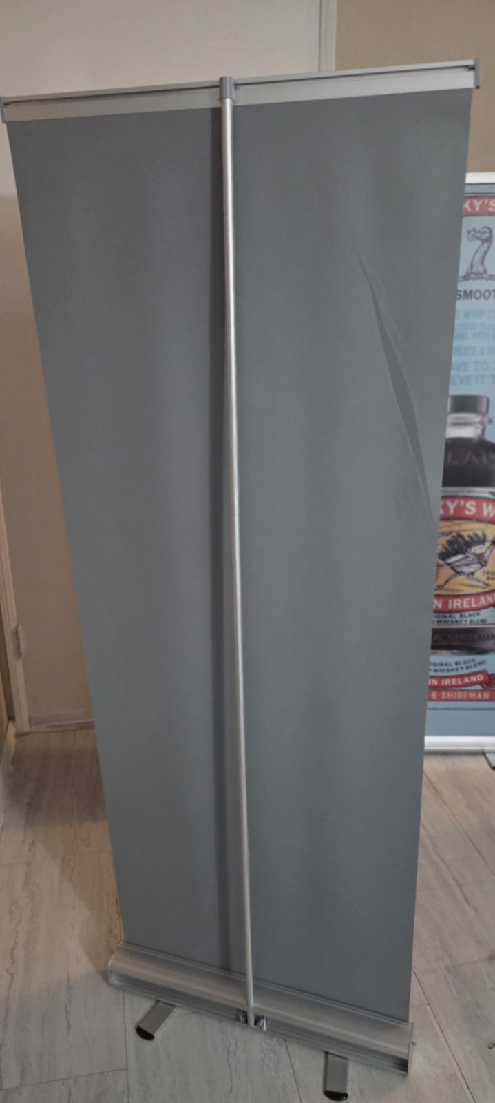 Bundle Of 3 Retractable Banner Stand 24"x 63" Roll Up Stand + Carrying Bags