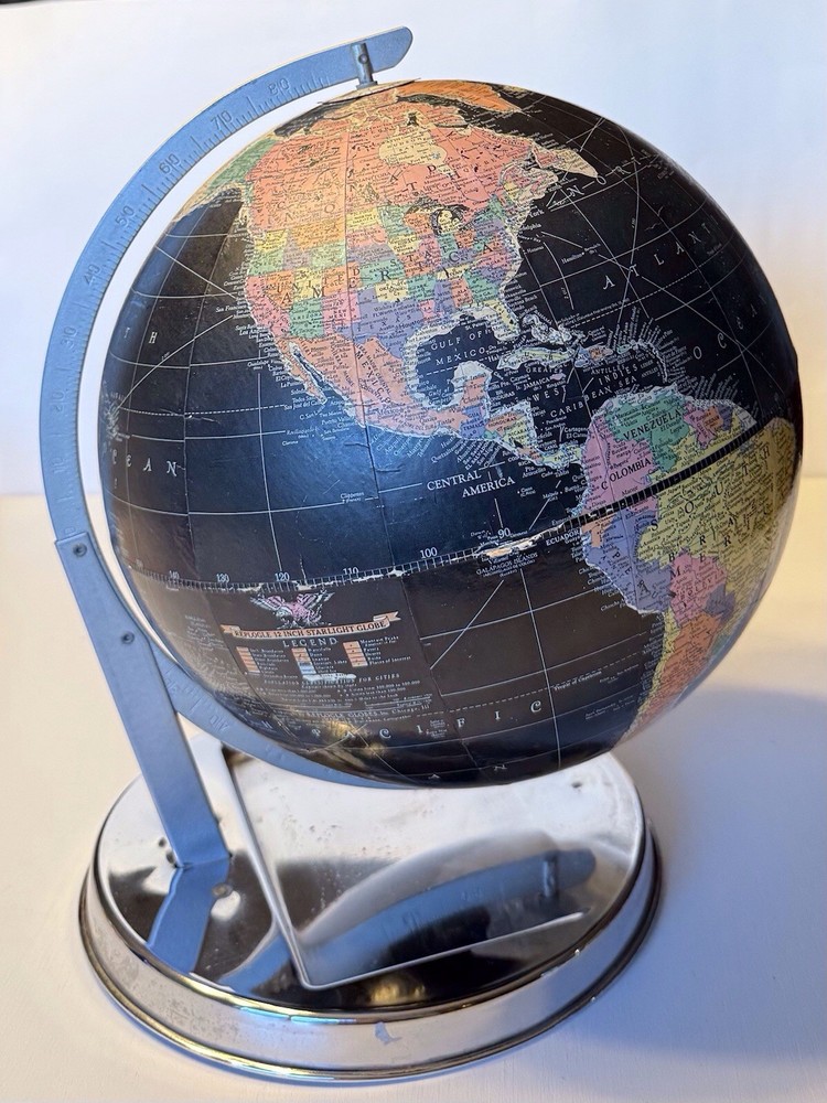 Vtg 1960’s Replogle  12" Starlight Globe