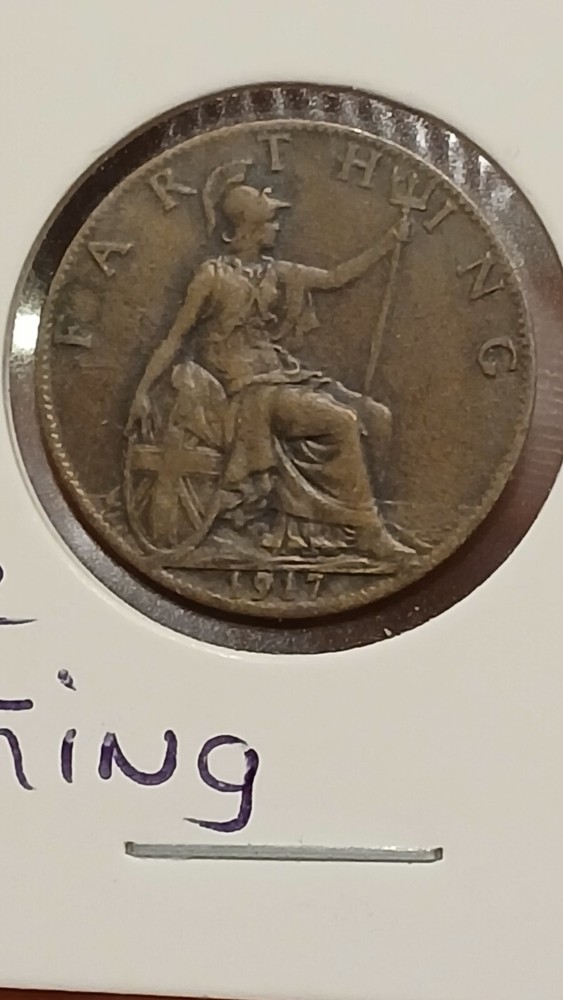 1917 GREAT BRITAIN FARTHING