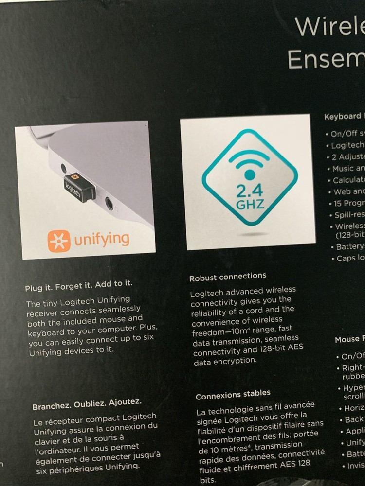 Logitech MK620 (Wireless Mouse & Keyboard Combo) New - Open Box