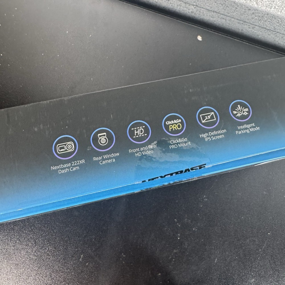 Nextbase 222XR Dash Camera + Rear Cam Bundle Open Box