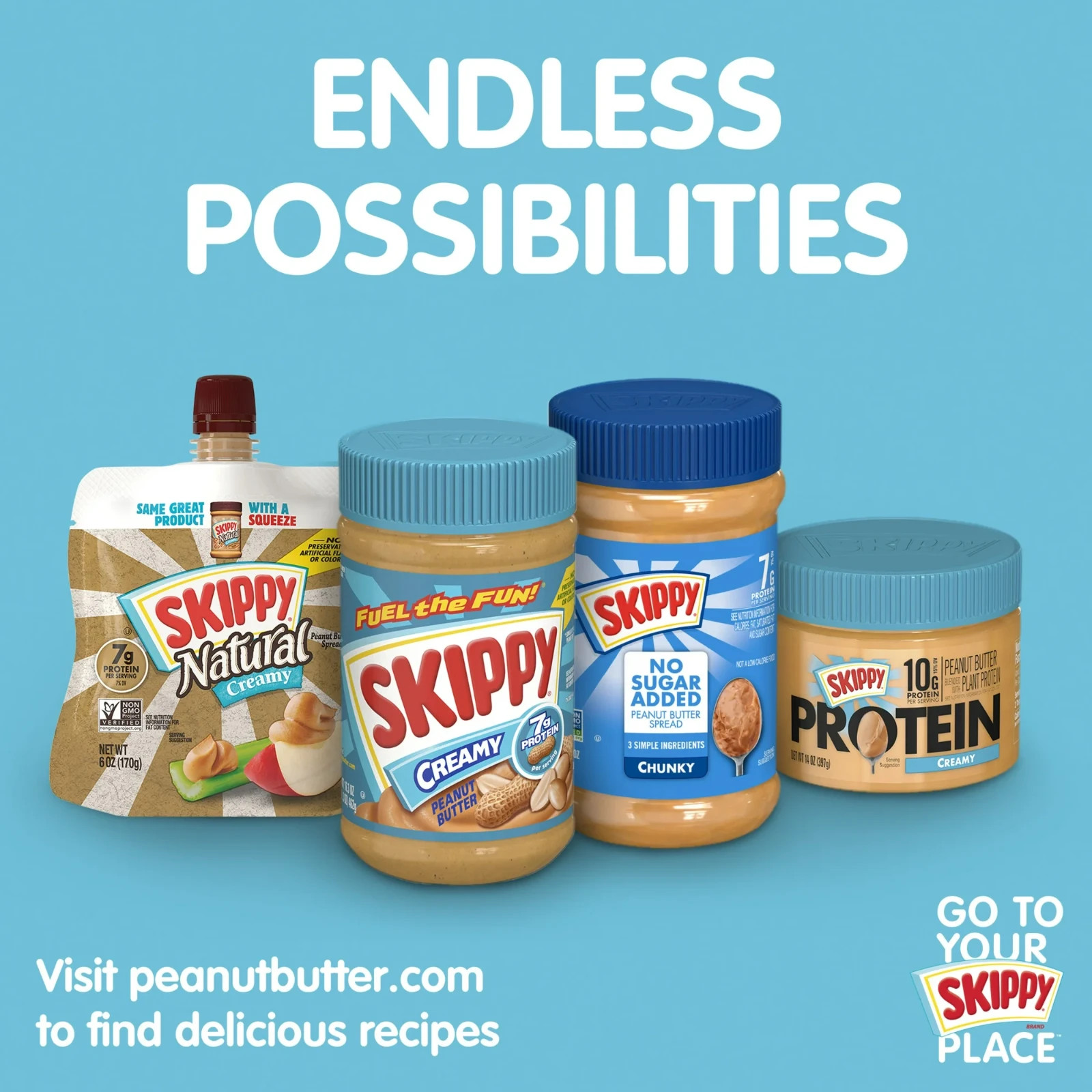 SKIPPY SUPER CHUNK Peanut Butter, 7 G Protein per Serving, Plastic Jar 40 oz