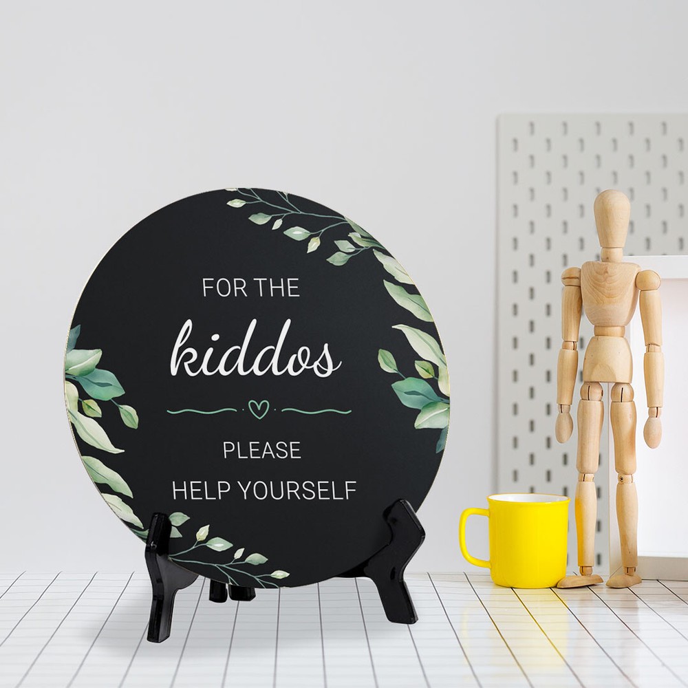 For The Kiddos Please Help Yourself (5 x 5“) Circle Table Sign