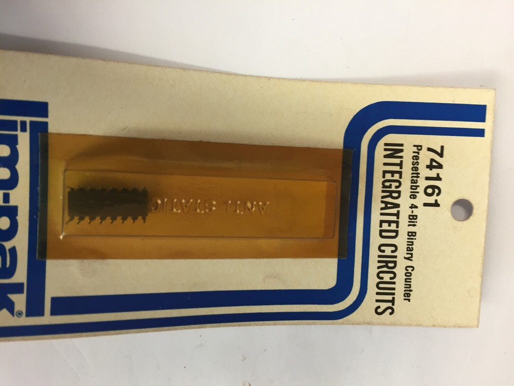 74161 PRESETTABLE 4 BIT BINARY COUNTER   NEW