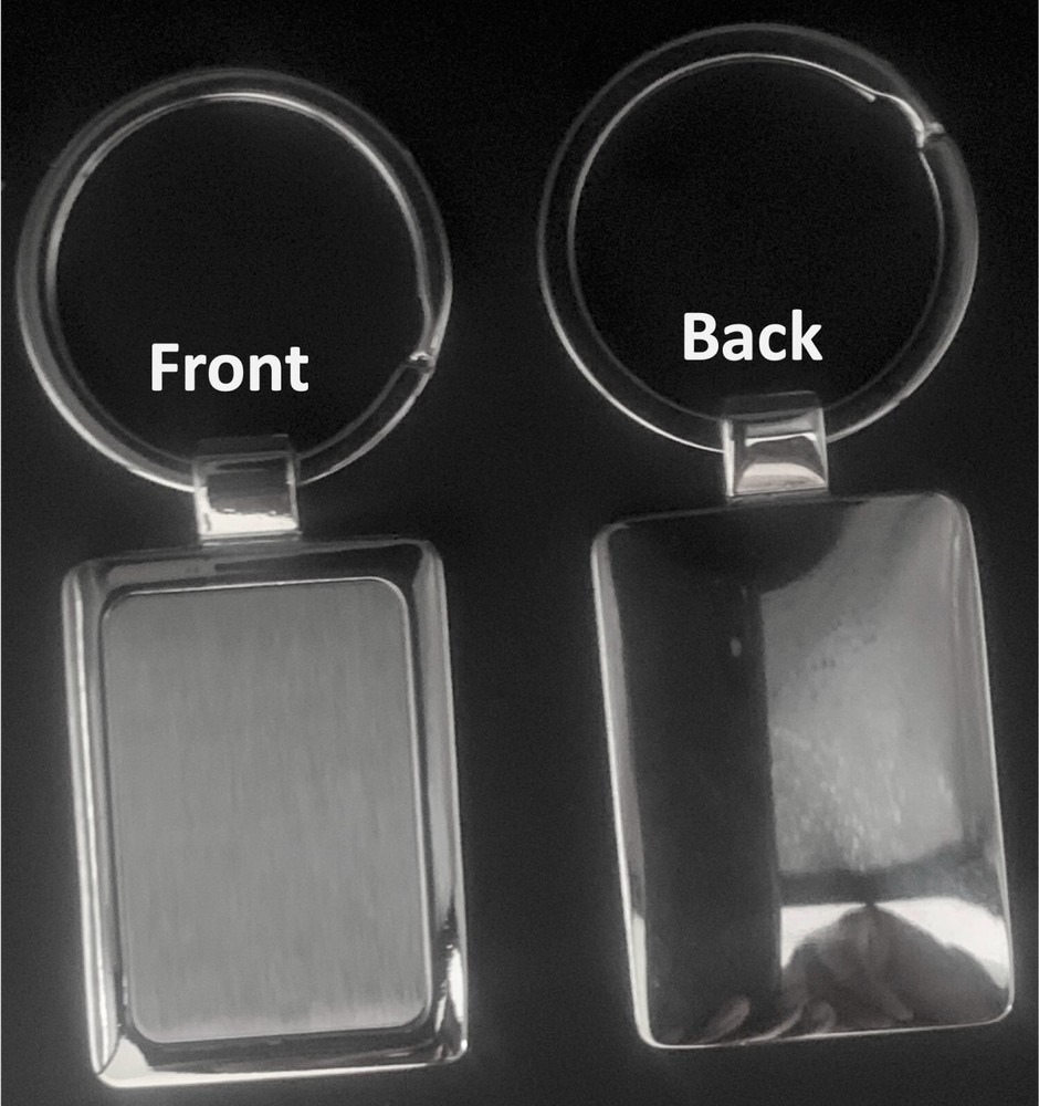 Customized Personalized 1-Sided Laser Engraved Key Chains Free Shipping USA