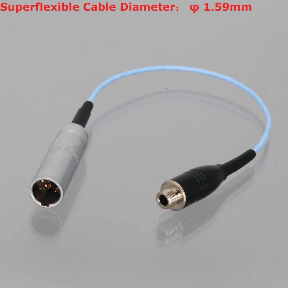 Mini XLR TA4M 4P Male to 3.5mm Stereo Locking Socket Cable Body-Pack Transmitter