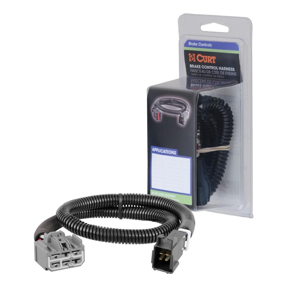 CURT 51423 Quick Plug Electric Trailer Brake Controller Wiring Harness, Select B