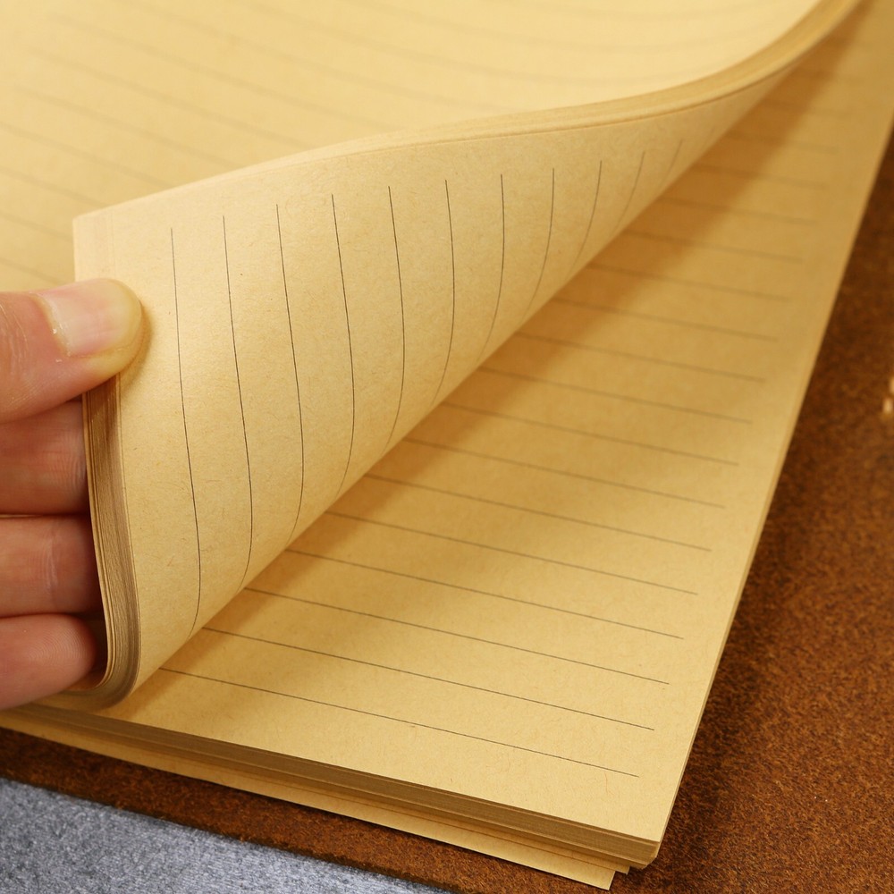 Leather A5 binder planner, Personalized leather journal notebook, leather gift