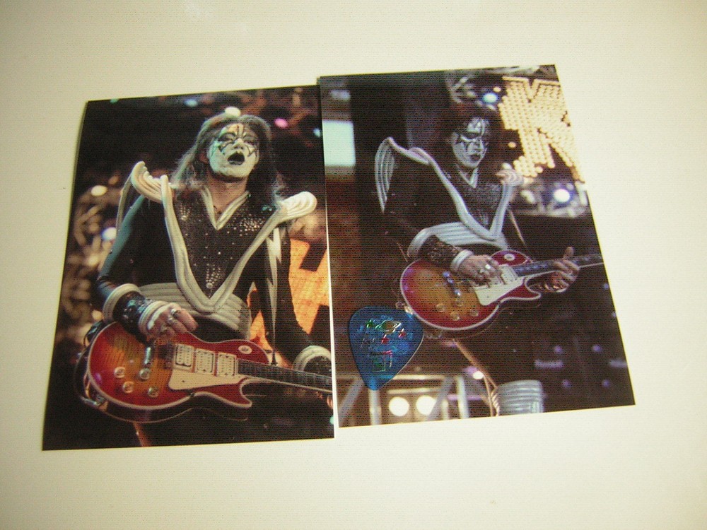 KISS ACE FREHLEY GUITAR PICK CITY PORTLAND 7/24/00 W/UNPUB.PHOTOS