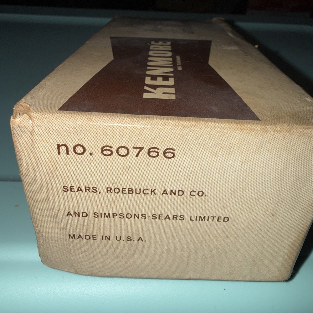 KENMORE 60766 SEWING MACHINE BUTTONHOLER ATTACHMENT-5 TEMPLATES BOX-INSTRUCTIONS