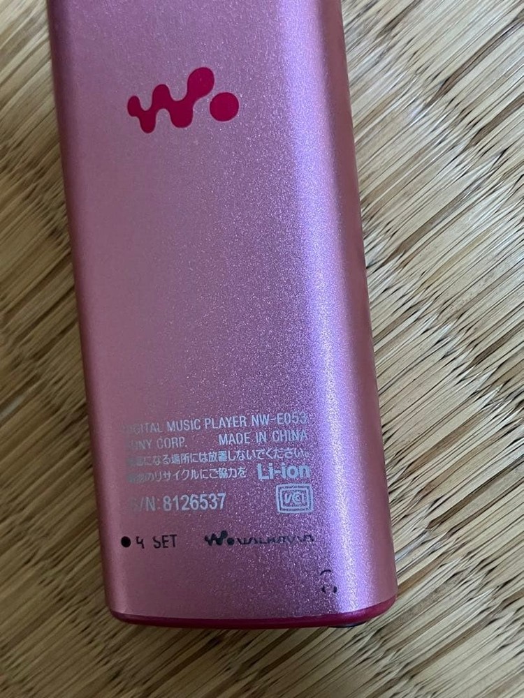 Sony Walkman NW E053 Pink Operation confirmed