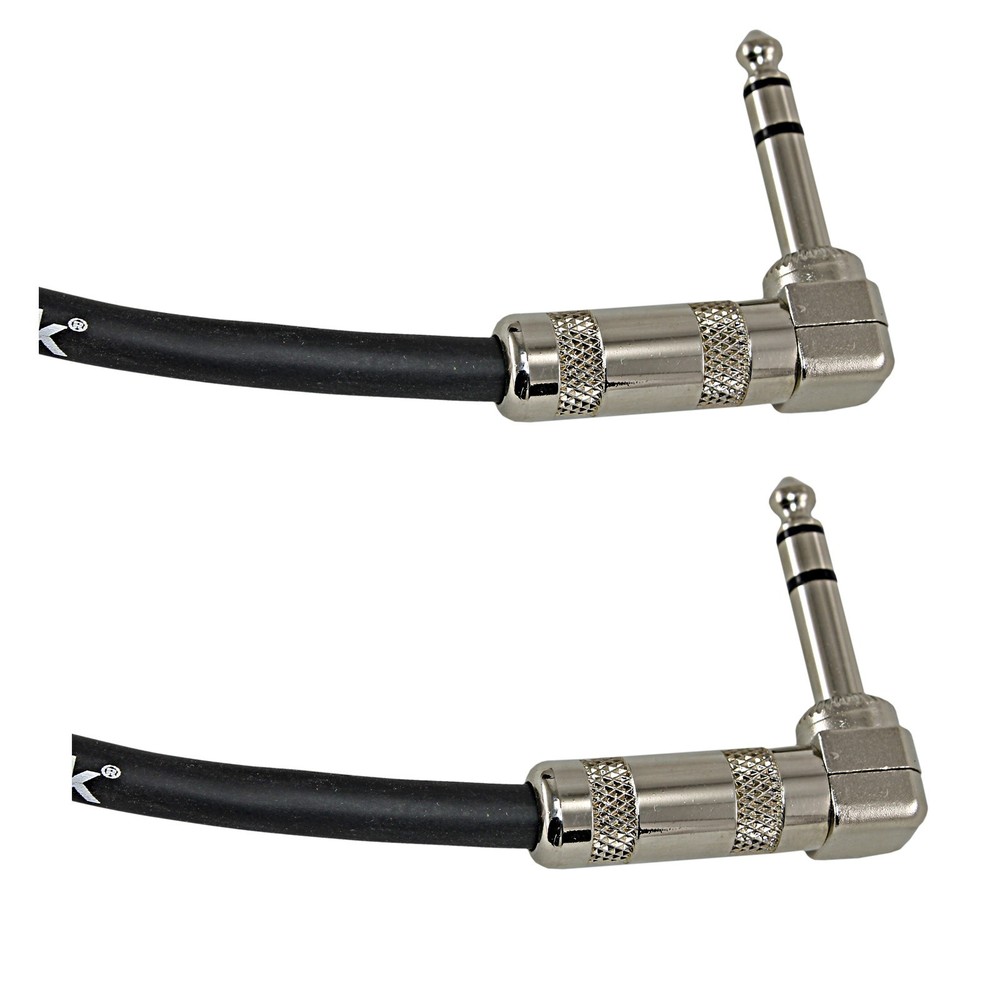 Ploynk audio custom Right Angle to 90 degree 1/4 TRS balanced studio patch cable