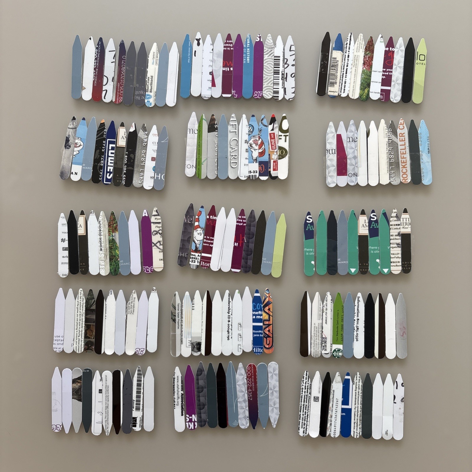 40pcs Recycled Collar Stays for Men – Shirt Collar Support Stiffeners Lifter