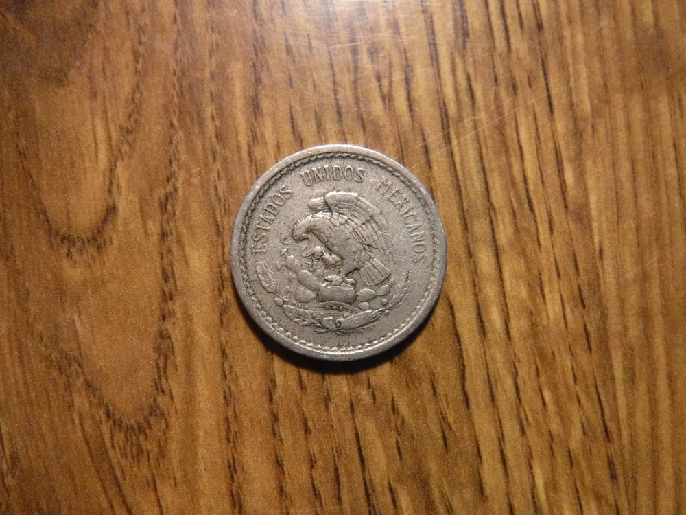 MEXICO 5 CENTAVOS 1937 COIN (415)