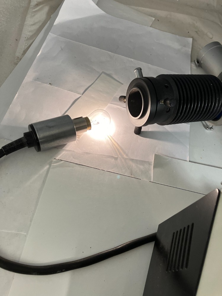 Unitron toolmakers microscope extension illuminator 4-8v transformer complete