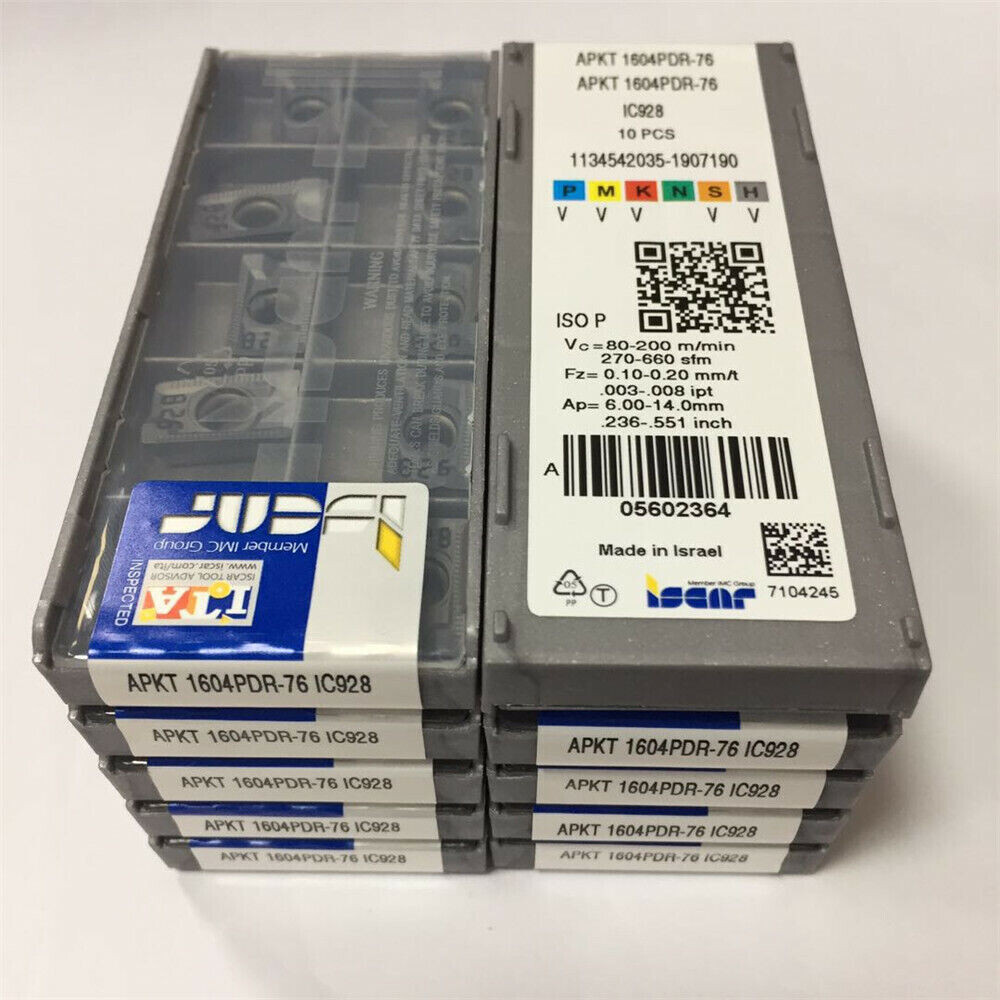 100pieces/10boxes APKT 1604PDR-76 IC928 CNC Carbide Inserts