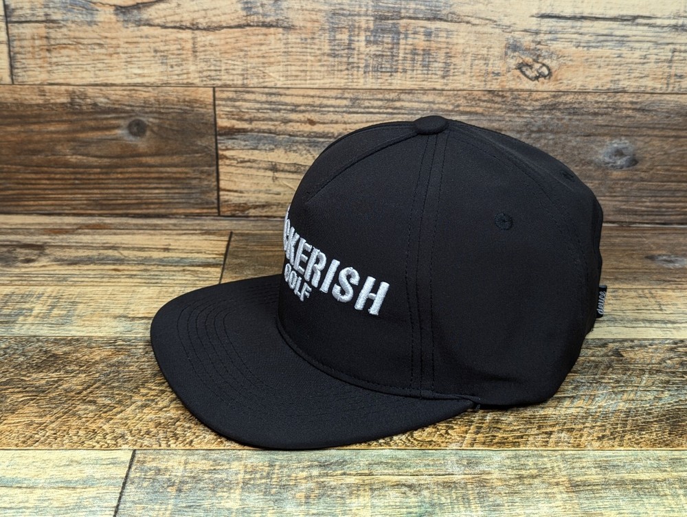 Deuce Hackerish Golf Black Strapback Hat Cap