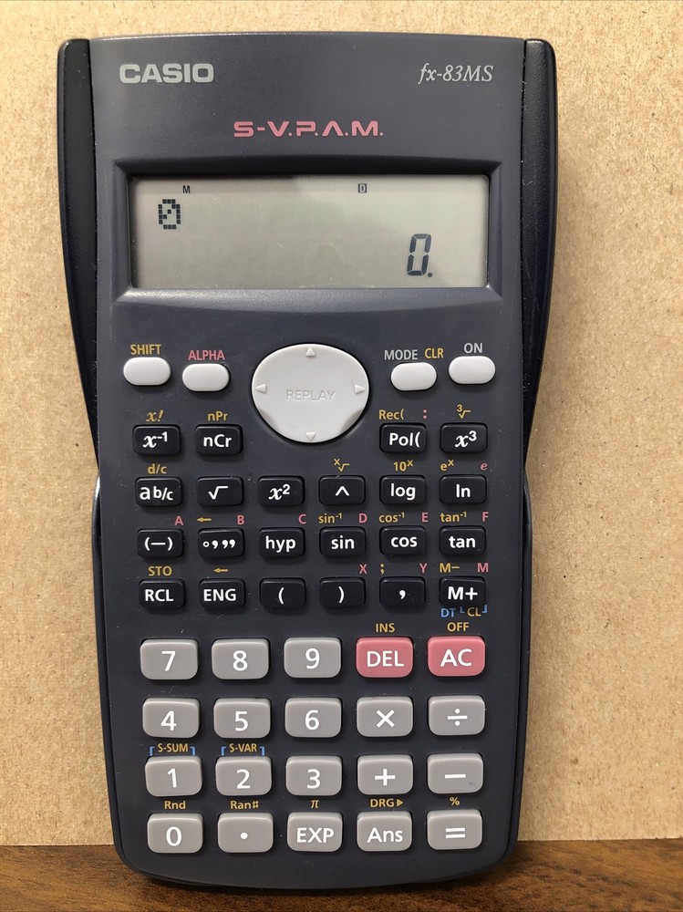 CASIO Scientific Calculator Fx-83MS S-V.P.A.M. Tested Working, Quick Reference