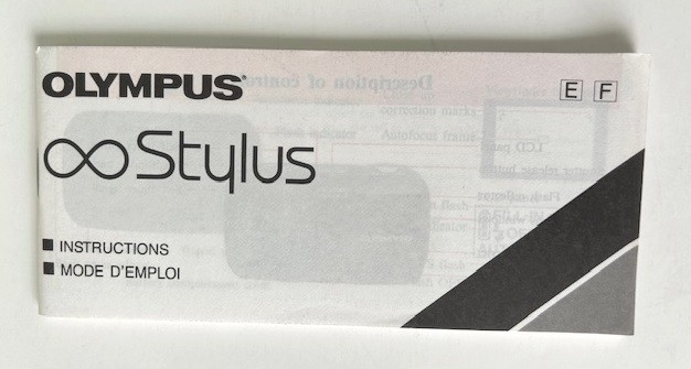 Olympus Infinity Stylus Camera Instruction Manual E/F