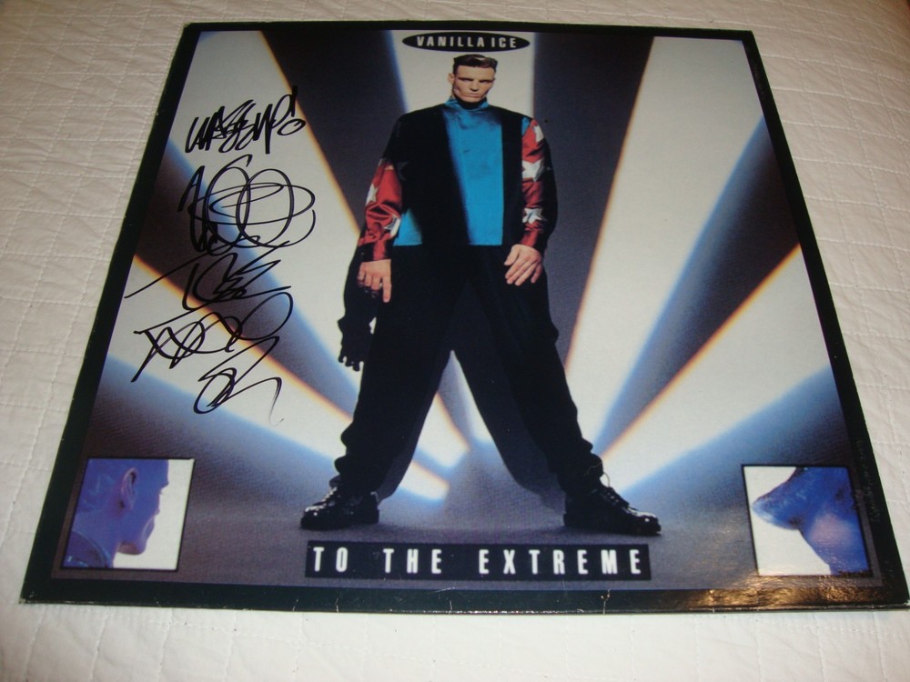 Vanilla Ice to the Extreme LP Signed
