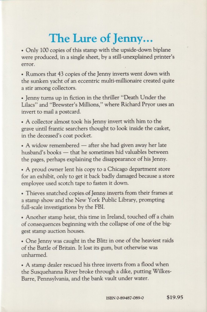 The Inverted Jenny: Money, Mystery, Mania, by George Amick, NEW hardcover