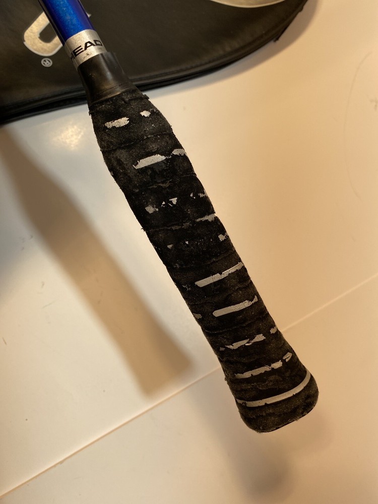 Head Ti. Fire Titanium Squash Racket Grip Has Wear.