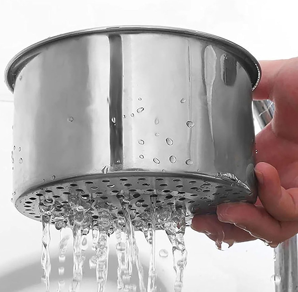 2-Pack Stainless Steel Sink Strainers – Removable Kitchen Drain Basket Filter