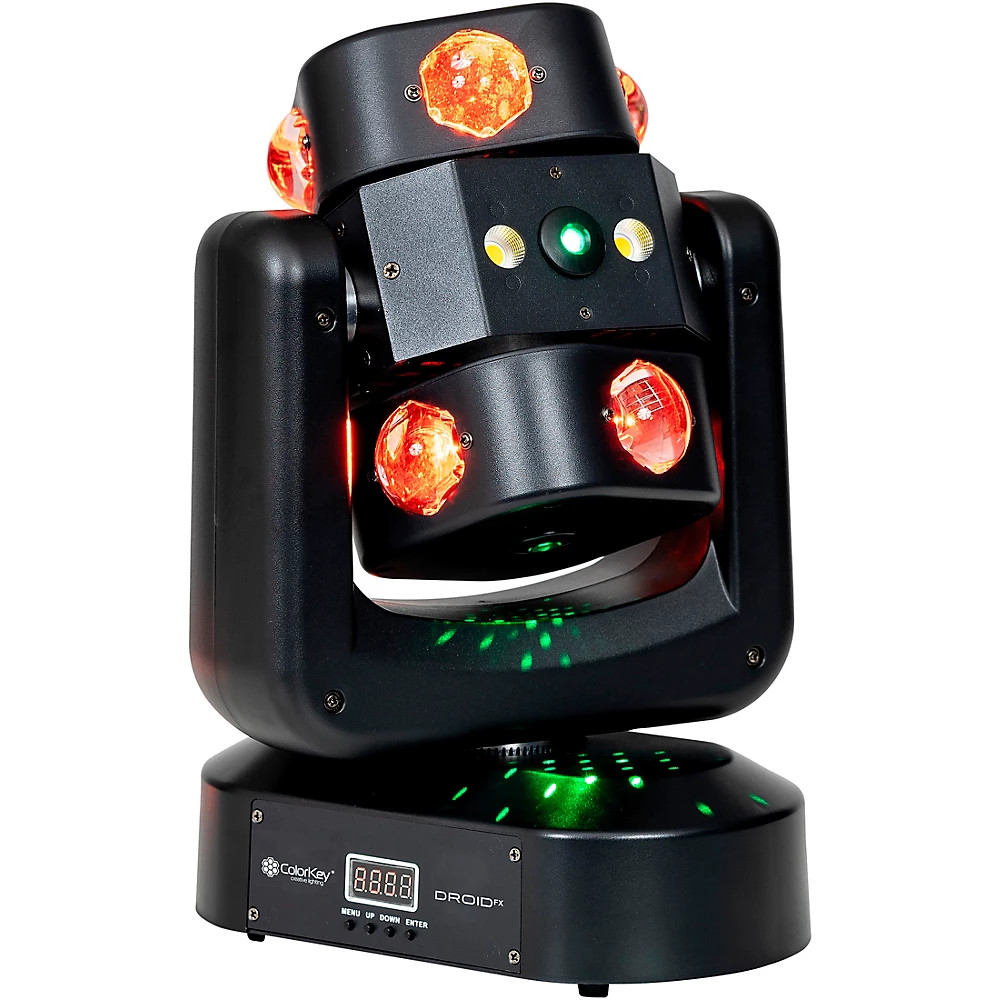 ColorKey Droid FX Multi-Effect Moving Head w/Multicolor Beams/Lasers 19788136 RF
