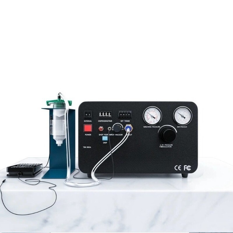 Automatic Glue Dispenser Machine Built-in Air Compressor Compact Dispensing