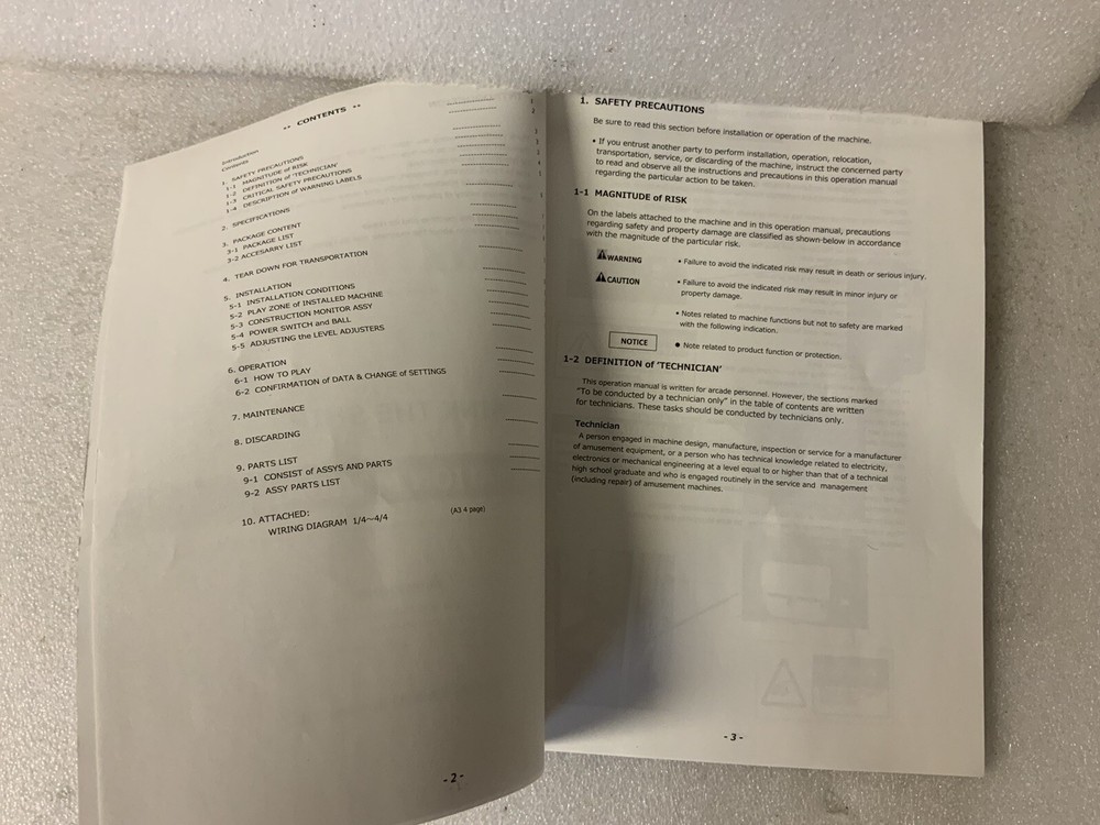 Sink The Ship Arcade Game Operation Manual