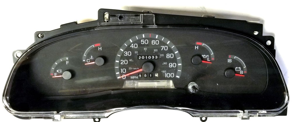 FORD VAN E 150 E250 E350 E450 DIGITAL ODOMETER 1995 INSTRUMENT CLUSTER REPAIR