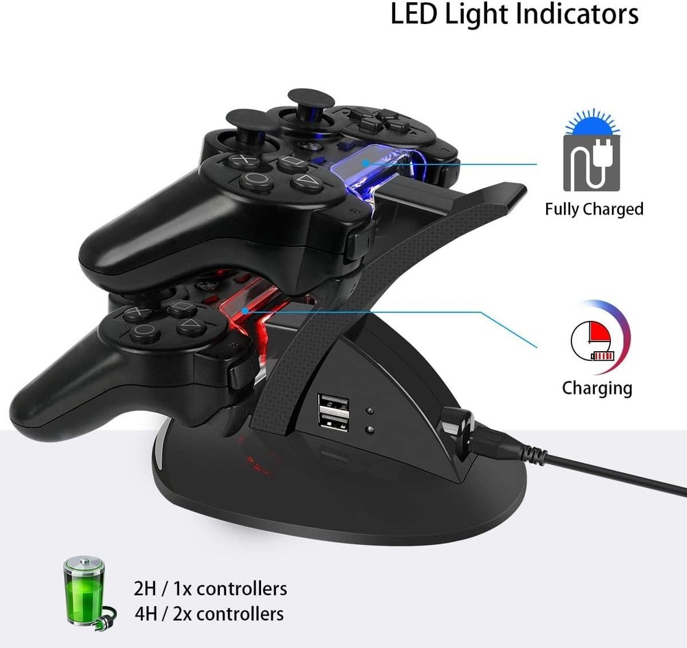 Controller Charger, Dual Console Charger Charging Docking Station Stan