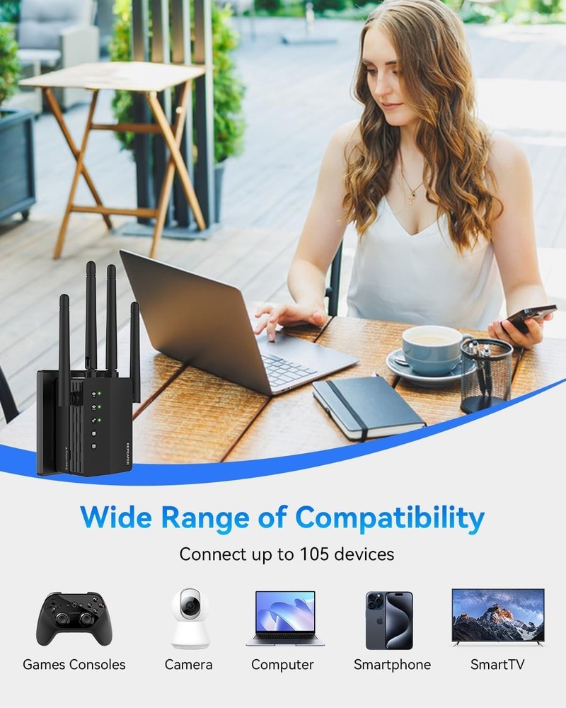 Multi-Device Support WiFi Range Extender